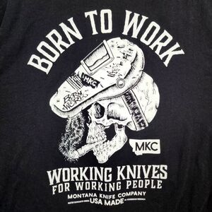 Montana Knife Company Born to Work Tshirt Black 3XL